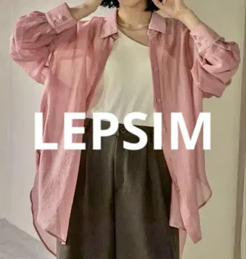 LEPSIM 시어 셔츠 튜닉