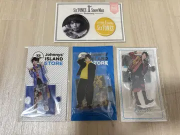 SixTONES 코우치 유고 1주년 캔뱃지 아크릴 스탠드 3체 세트