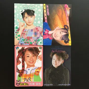 모닝구 무스메. 카고 아이 트레이딩 카드 4장 세트