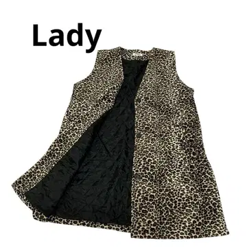 Lady 레오파드 무늬 베스트 롱 포켓 2