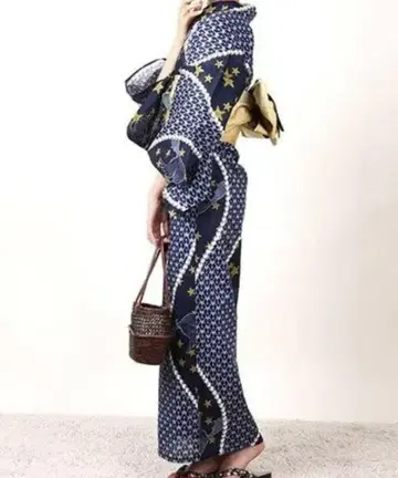 유카타 인어공주 네이비 파랑 미착용
