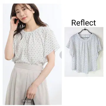 Reflect [워셔블] 다이아 무늬 블라우스