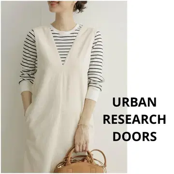 URBAN RESEARCH DOORS 데님 오버롤 스커트