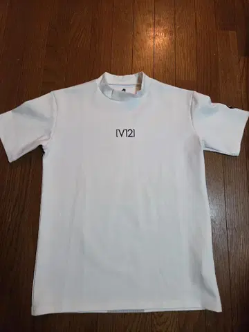 화이트 크루넥 V TWELVE 셔츠