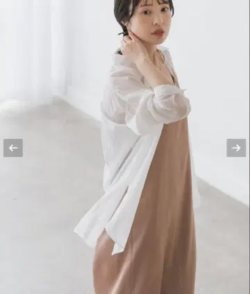 Noble [워셔블] 실키 코튼 플레인 셔츠
