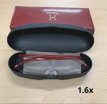 미사용 새상품 하즈키 루페 라지 1.6X 루비