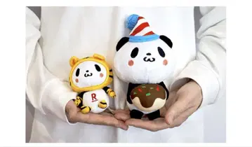 라쿠텐 쇼핑 팬더 봉제 인형 타코야키 오사카 먹방 2개 세트
