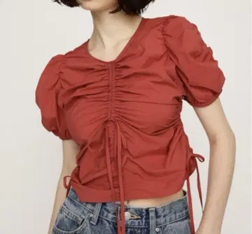SLY GATHER WOVEN TOPS 개더 우븐 상의