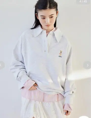 릴리 브라운 Lily Bear 폴로 맨투맨