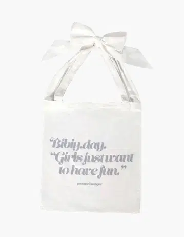 BIBIY. RIBBON TOTE BAG 비비 리본 토트백 미사용
