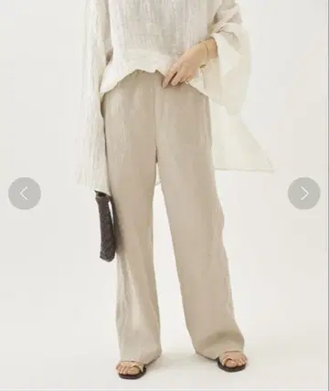 plage Linen Bias Relax 팬츠