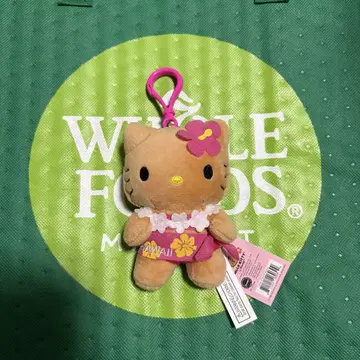 햇볕에 탄 키티 하와이 히비스커스 키링