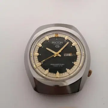 RICOH RQUARTZ 스테인리스 스틸 시계 정크