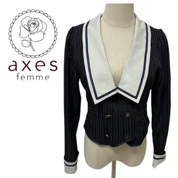axes femme kawaii 자켓 리본 더블 버튼 나폴레옹