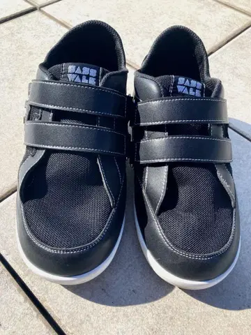 SASS WALK 플라스틱 보조기용 커버 신발 블랙 23cm