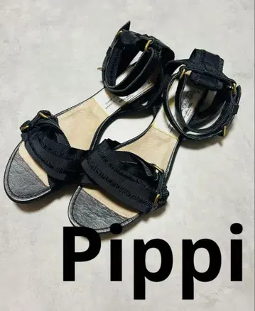 [ Pippi chic lady ] 플랫 샌들 블랙