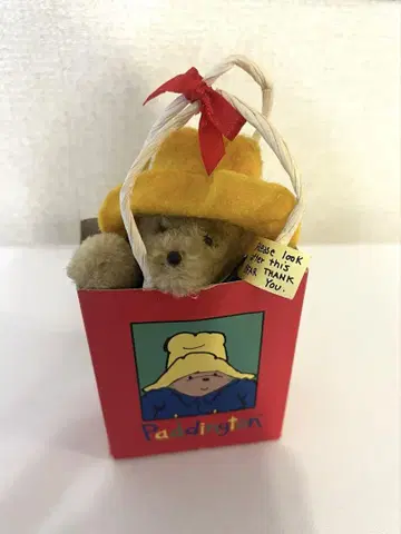 Paddington Bear 패딩턴 베어 봉제 인형 기프트 종이 봉투