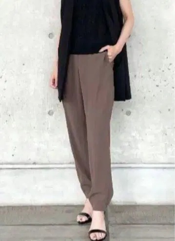 띠어리 파우더 크레이프 CL 슬림 조거