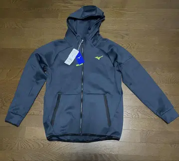 미사용 택 포함 Mizuno 다크 그레이 후드 부착 후드티 L