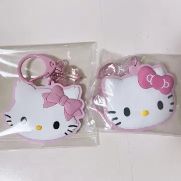 산리오 러버 미러 키링 키티 챠미키티