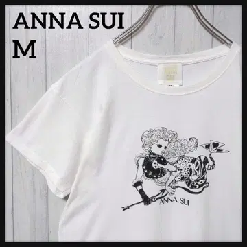 [인기 새상품급] 안나수이 ANNA SUI 티셔츠 빅 로고 화이트 M