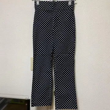 ZARA 도트 무늬 하이웨스트 미니 플레어 팬츠 자라