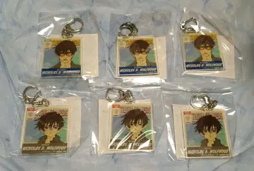 TRIGUN STAMPEDE 제비뽑기 도 니콜라스 아크링 키링 6종 세트