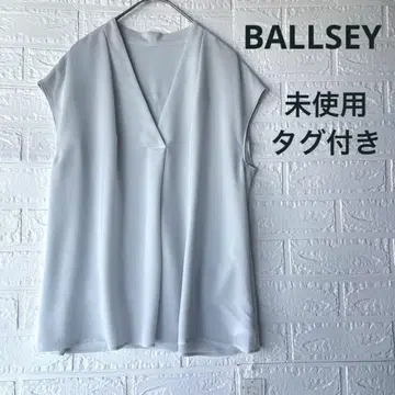 [ 미사용 택 포함 ] BALLSEY 볼지 슬리브리스 시어 블라우스