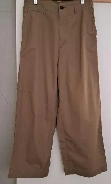 오라리 워시드 핀스 치노 와이드 팬츠