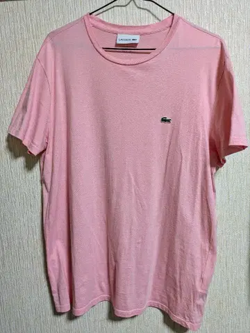 라코스테 S/S 티셔츠 레귤러 핏 사이즈 5 핑크