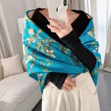 고흐 대형 스톨 스카프 숄 머플러 반다나 겉옷 냉방병 예방
