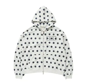 ttt_msw Dot zip up hoodie (GREY) XL
