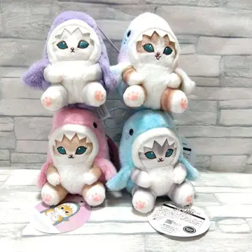 mofusand 파스텔 상어냥 마스코트 4종 세트 3