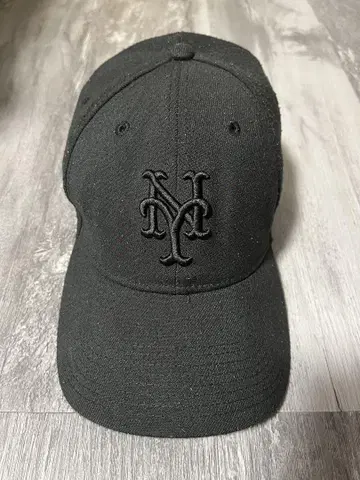 야구 모자 NY 블랙 로고