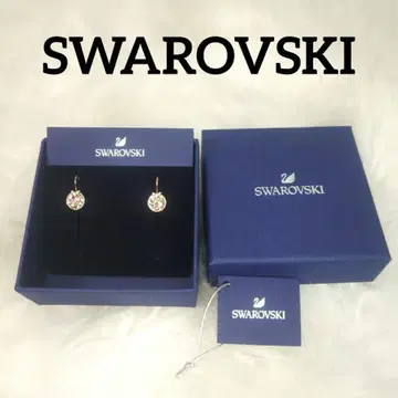 SWAROVSKI 스와로브스키 골드 스톤 큐빅 귀걸이