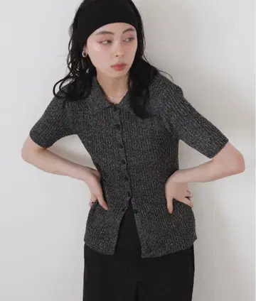 LIAN 믹스 썸머 폴로 니트