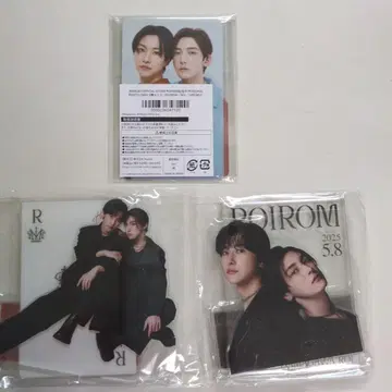 ROIROM 아크릴 스탠드 트레이딩 카드 3개 세트