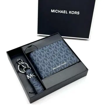 MICHAEL KORS 네이비 반지갑 세트