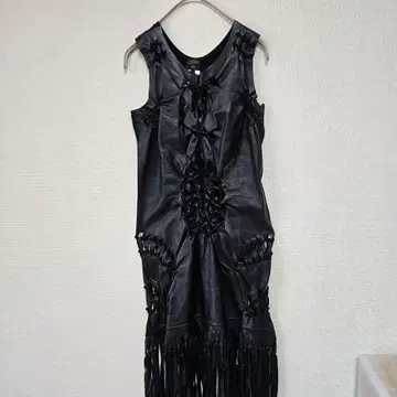 Jean Paul GAULTIER 가죽 프린지 원피스
