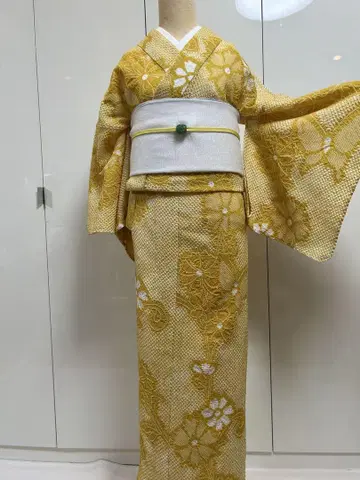 유카타 시보리 L 사이즈 머스타드색