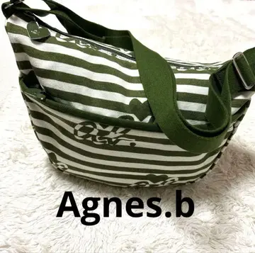 아녜스베 agnes b. 숄더백 사선 스트라이프