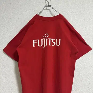 FUJITU 90s 오니타 티셔츠 싱글 스티치 기업 로고 애플