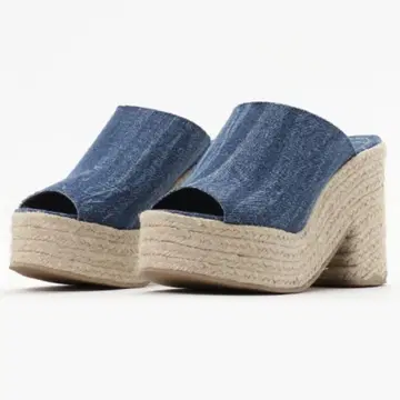 jeffreycampbell 주트 감싸기 데님 샌들 제프리 캠벨