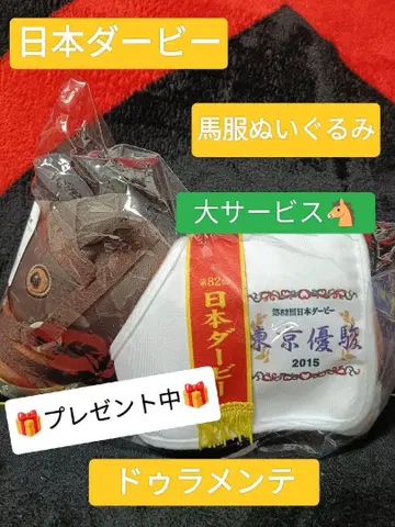 서러브레드 컬렉션 말 의류 두라멘테 일본 더비 우승 레이 타월