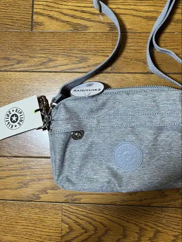 Kipling 그레이 데님 크로스 바디 백/웨스트 파우치 2way