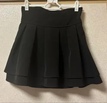 미셰마카 미셸 마카롱 슬림 레그 스커트 블랙 스커트 미니 스커트 S