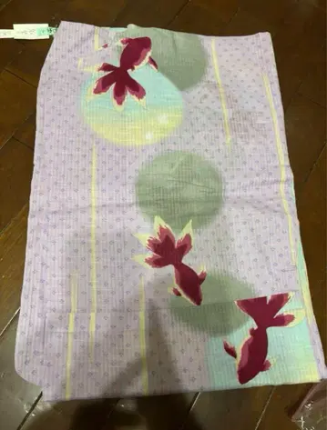 금붕어 연보라 유카타 클리닝 완료 착용 사진 있음