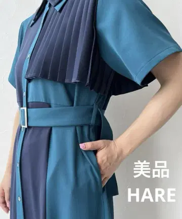 새상품급 HARE 플리츠 원피스