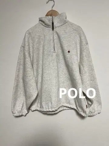 POLO BCS 콜라보 하프 지퍼 맨투맨 니코앤드