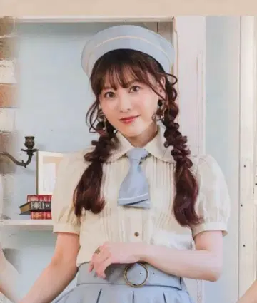 마린 아카데미아 블라우스 쿠라로리 쿠루미 시마무라 연한 주황 3L 새상품